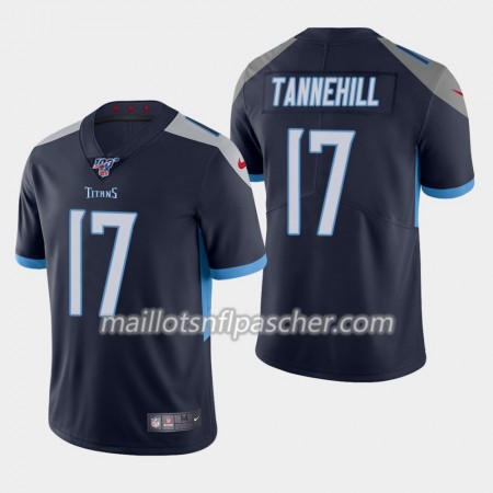 Maillot Tennessee Titans Ryan Tannehill 17 Nike Navy Bleu 100th - Homme